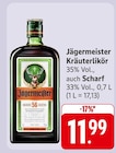 Kräuterlikör im Angebot bei EDEKA in Singen Kräuterlikör Angebote von Jägermeister bei EDEKA Singen für 11,99 €