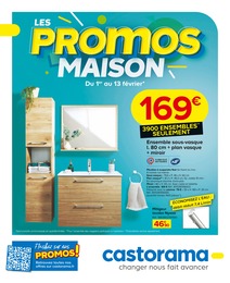 Catalogue Castorama avec 24 pages de promos Prospectus Castorama, "Les promos maison", pages, 01/02/2023 - 13/02/2023