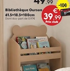 Bibliothèque Ourson - Maxi Bazar Bibliothèque Ourson à 39,99 € dans le catalogue Maxi Bazar