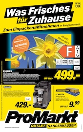 Aktueller MEDIMAX Prospekt mit 4K Fernseher, "Was Frisches für Zuhause Zum Einpacken und Mitnehmen in Sangerhausen", Seite 1