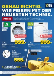 EURONICS Prospekt für Friesoythe: "GENAU RICHTIG. WIR FEIERN MIT DER NEUESTEN TECHNIK.", 4 Seiten, 10.04.2024 - 16.04.2024