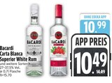 Carta Blanca Superior White Rum im EDEKA Prospekt Carta Blanca Superior White Rum von Bacardi im aktuellen EDEKA Prospekt für 10,49 €