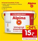 Universal Innenfarbe, 11 Liter Angebote von Alpina bei Netto Marken-Discount Duisburg für 15,00 €