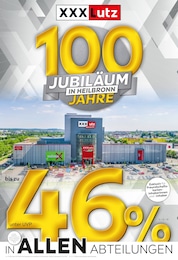 XXXLutz Möbelhäuser Prospekt für Adelsheim: "100 JAHRE - JUBILÄUM IN HEILBRONN", 4 Seiten, 07.10.2024 - 20.10.2024