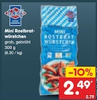 Mini Rostbratwürstchen von Wolf für 2,49 € bei Netto Marken-Discount im Angebot Mini Rostbratwürstchen von Wolf im aktuellen Netto Marken-Discount Prospekt