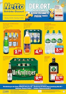 Netto Marken-Discount Prospekt DER ORT, AN DEM DU IMMER AUSGEZEICHNETE PREISE FINDEST. mit 2 Seiten
