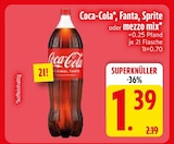 Aktuelles Coca-Cola, Fanta, Sprite oder mezzo mix Angebot bei EDEKA in Rosenheim ab 1,39 €