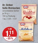 Grießbrei im V-Markt Prospekt Grießbrei von Dr. Oetker im aktuellen V-Markt Prospekt für 1,11 €