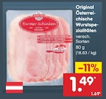 Original Österreichische Wurstspezialitäten im Netto Marken-Discount Prospekt Original Österreichische Wurstspezialitäten im aktuellen Netto Marken-Discount Prospekt für 1,49 €