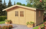 Blockbohlenhaus „Donau“ im Angebot bei Hagebaumarkt in Oberhausen Blockbohlenhaus „Donau“ Angebote von Mr. Gardener bei Hagebaumarkt Oberhausen für 1.599,00 €