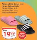 Adilette Damen-Badepantoletten Angebote von Adidas bei GLOBUS Neubrandenburg für 19,99 €