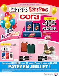 Catalogue Supermarchés Cora en cours à Bayeux et alentours, Offres Anniversaire ! N*1, 56 pages, 09/04/2024 - 15/04/2024