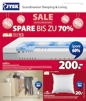 Aktueller JYSK Prospekt mit Matratze, "SALE - SPARE BIS ZU 70%", Seite 1