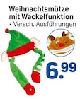 Weihnachtsmütze mit Wackelfunktion Angebote bei Rossmann Schwäbisch Hall für 6,99 €