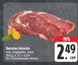 Aktuelle Rindfleisch Angebote bei E center in Erlangen Aktuelles Deutsches Entrecôte Angebot bei E center in Erlangen ab 2,49 €