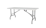 Table pliante polyvalente 180 x 74 cm plateau résine blanche structure acier gris anthracite - Brico Dépôt à Cannes Table pliante polyvalente 180 x 74 cm plateau résine blanche structure acier gris anthracite en promo chez Brico Dépôt Cannes à 39,00 €