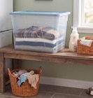 Box à roulettes 80 l en promo à 10,95 € chez Gifi Box à roulettes 80 l dans le catalogue Gifi