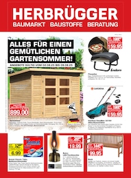 Baumärkte Prospekt von Herbrügger Arnsberg Herbrügger Prospekt: "ALLES FÜR EINEN GEMÜTLICHEN GARTENSOMMER!", 16 Seiten, 02.08.2025 - 09.08.2025