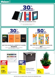 Prix et réduction Agenda dans le prospectus Carrefour en cours Offre Agenda dans le catalogue Carrefour du moment à la page 58