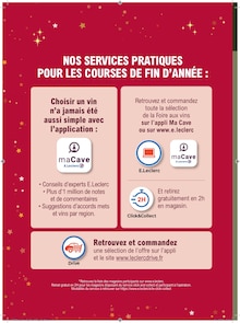 Catalogue E.Leclerc de la semaine "SPÉCIAL CAVE DE NOËL à prix E.LECLERC" avec 16 pages, valide du 09/12/2025 au 20/12/2025 pour Amnéville et alentours Prospectus E.Leclerc de la semaine "SPÉCIAL CAVE DE NOËL à prix E.LECLERC" avec 16 pages, valide du 09/12/2025 au 20/12/2025 pour Amnéville et alentours