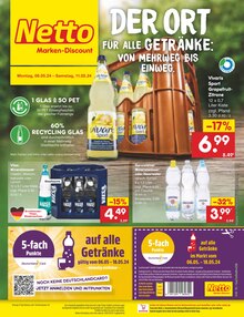 Mineralwasser im Netto Marken-Discount Prospekt "Aktuelle Angebote" mit 55 Seiten (Bremen)
