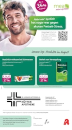 mea - meine apotheke Prospekt für Essen mit 4 Seiten mea - meine apotheke Prospekt für Essen: "Unsere August-Angebote", 4 Seiten, 01.08.2026 - 31.08.2026