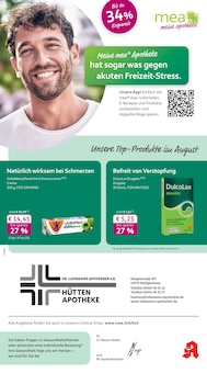 Aktueller mea - meine apotheke Prospekt (Velbert, 4 Seiten zum blättern mea - meine apotheke Prospekt Unsere August-Angebote mit 4 Seiten