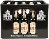 Hirsch Gold Export oder Holzar Bier bei REWE im Prospekt "" für 17,99 €