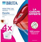 Carafe filtrante MARELLA rouge 4 mois - BRITA dans le catalogue Carrefour