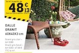 Promo Dalle granit à 48,13 € dans le catalogue Tout Faire à Bessoncourt