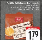 BellaCrema Kaffeepads Angebote von Melitta bei EDEKA Gütersloh für 1,79 €