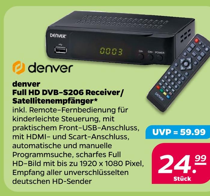 Full HD DVB-S206 Receiver/Satellitenempfänger