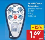 Quarki Quark Frischkäse im Angebot bei Netto Marken-Discount in Erfurt Quarki Quark Frischkäse Angebote bei Netto Marken-Discount Erfurt für 1,69 €