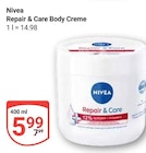 Repair & Care Body Creme im Angebot bei GLOBUS in Neubrandenburg Repair & Care Body Creme Angebote von Nivea bei GLOBUS Neubrandenburg für 5,99 €