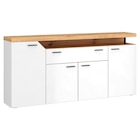 Sideboard Nico weiß Eiche Artisan Nachbildung B/H/T: ca. 184x91x40 cm Angebote bei POCO Frankfurt für 319,99 €