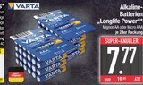 Mignon AA Longlife Power im EDEKA Prospekt Mignon AA Longlife Power von Varta im aktuellen EDEKA Prospekt für 7,77 €