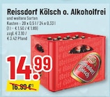 Kölsch o. Alkoholfrei im Angebot bei Trinkgut in Solingen Kölsch o. Alkoholfrei Angebote von Reissdorf bei Trinkgut Solingen für 14,99 €