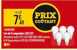 Lot de 5 ampoules led e27 - XANLITE - Bricorama à Villejuif Lot de 5 ampoules led e27 - XANLITE en promo chez Bricorama Villejuif à 7,48 €