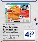 Mini-Knusper-Schnitzel oder -Cordon-bleu Angebote von Jack’s Farm bei ALDI SÜD Krefeld für 4,29 €