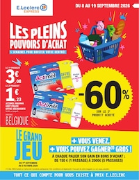 Catalogue E.Leclerc à Sézanne, avec 16 pages Prospectus E.Leclerc à Sézanne: "LES PLEINS POUVOIRS D'ACHAT", 16} pages, 08/09/2026 - 19/09/2026