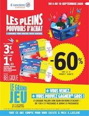 Catalogue E.Leclerc à Fagnières cette semaine, valable du 08/09/2026 au 19/09/2026 Prospectus E.Leclerc à Fagnières, "LES PLEINS POUVOIRS D'ACHAT", 16 pages de promos valables du 08/09/2026 au 19/09/2026