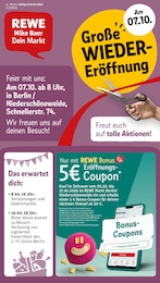 REWE Prospekt "Dein Markt" für Berlin, 36 Seiten, 05.10.2026 - 10.10.2026