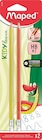 Maped Kidy'Learn - 2 Crayons graphite Blackpep's triangulaire HB - embout gomme à Bureau Vallée dans Champfromier Maped Kidy'Learn - 2 Crayons graphite Blackpep's triangulaire HB - embout gomme à Bureau Vallée dans Champfromier