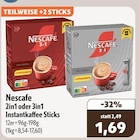 2in1 Instantkaffee Sticks im Angebot bei aktiv & irma in Oldenburg 2in1 Instantkaffee Sticks Angebote von Nescafe bei aktiv & irma Oldenburg für 1,69 €