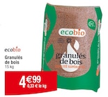 Granulés de bois - ecobio en promo chez Cora Tourcoing à 4,99 €