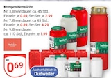 Aktuelle Kerzen Angebote bei GLOBUS in Saarbrücken Aktuelles Kompositionslicht Nr. 3 Angebot bei GLOBUS in Saarbrücken ab 0,69 €