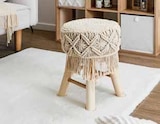 Tabouret boho en promo chez Intermarché Montpellier à 19,99 €