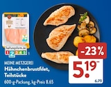 Hähnchenbrustfilet, Teilstücke Angebote von Meine Metzgerei bei ALDI SÜD Karlsruhe für 5,19 €