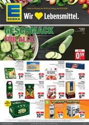 EDEKA Supermarkt Prospekt der aktuellen Woche mit 4 Seiten, gültig von 28.09.2026 bis 02.10.2026, in Oberaurach und Umgebung Aktueller EDEKA Supermarkt Prospekt in Oberaurach und Umgebung, "Wir lieben Lebensmittel!" mit 4 Seiten, 28.09.2026 - 02.10.2026