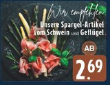 Aktuelles Unsere Spargel-Artikel Angebot bei E center in Wuppertal ab 2,69 €